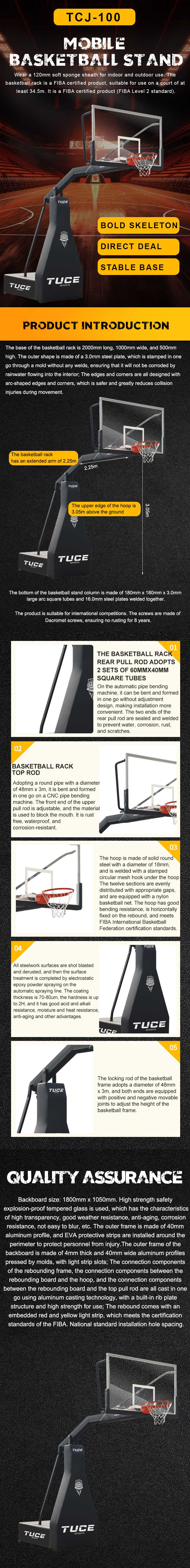 Portable basketball stand TCJ-100